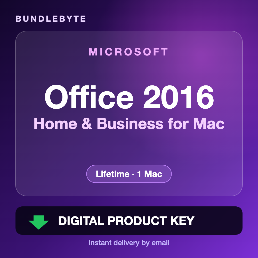 Office 2016 Home & Business for Mac licence key