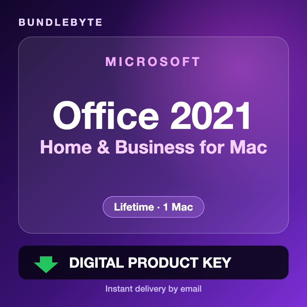 Office 2021 Home & Business for Mac licence key