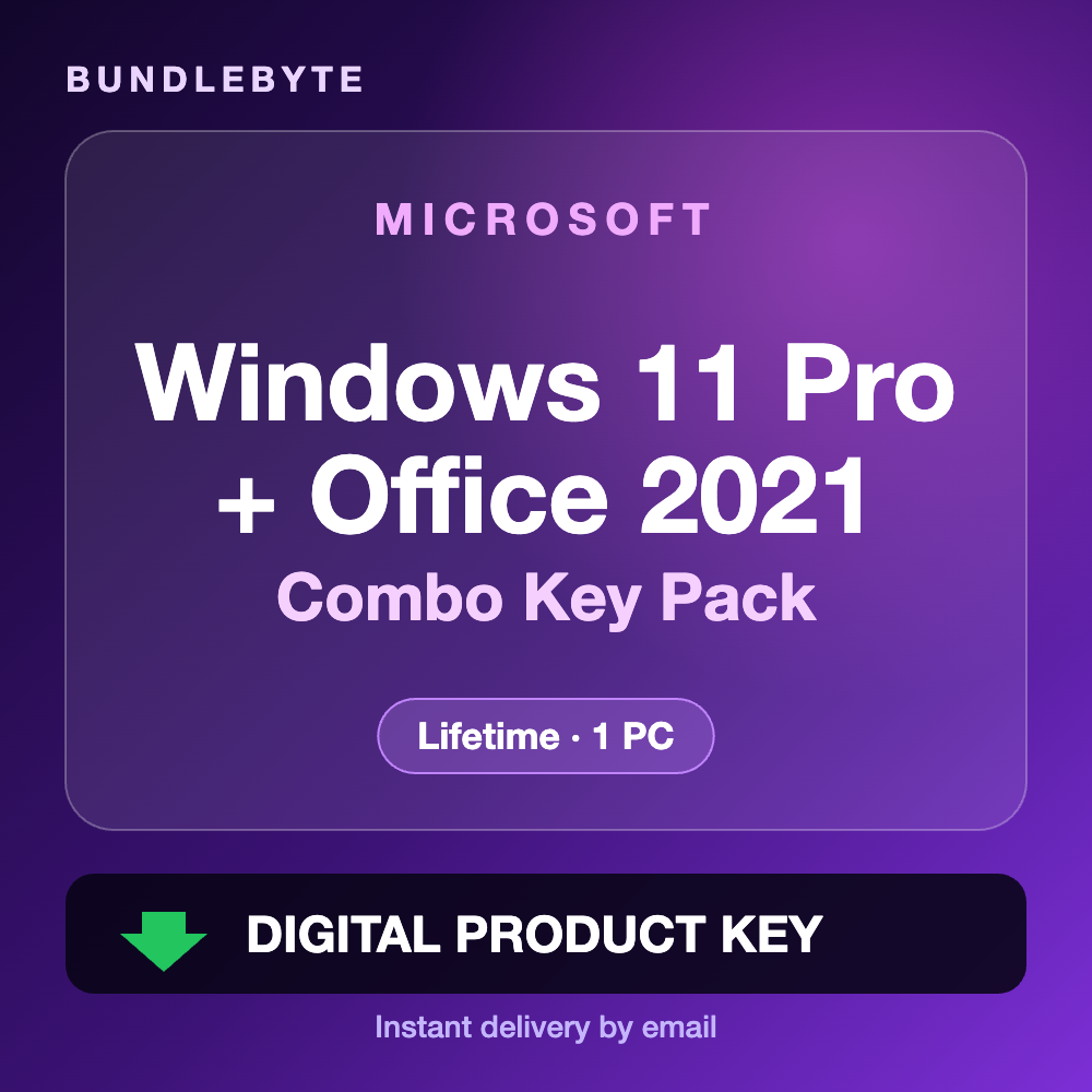 Windows 11 Pro + Office 2021 Professional Plus licence key